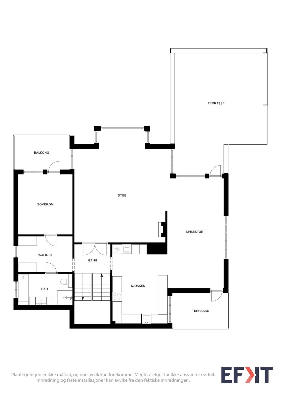 Plantegning 2. etasje Galleribilde