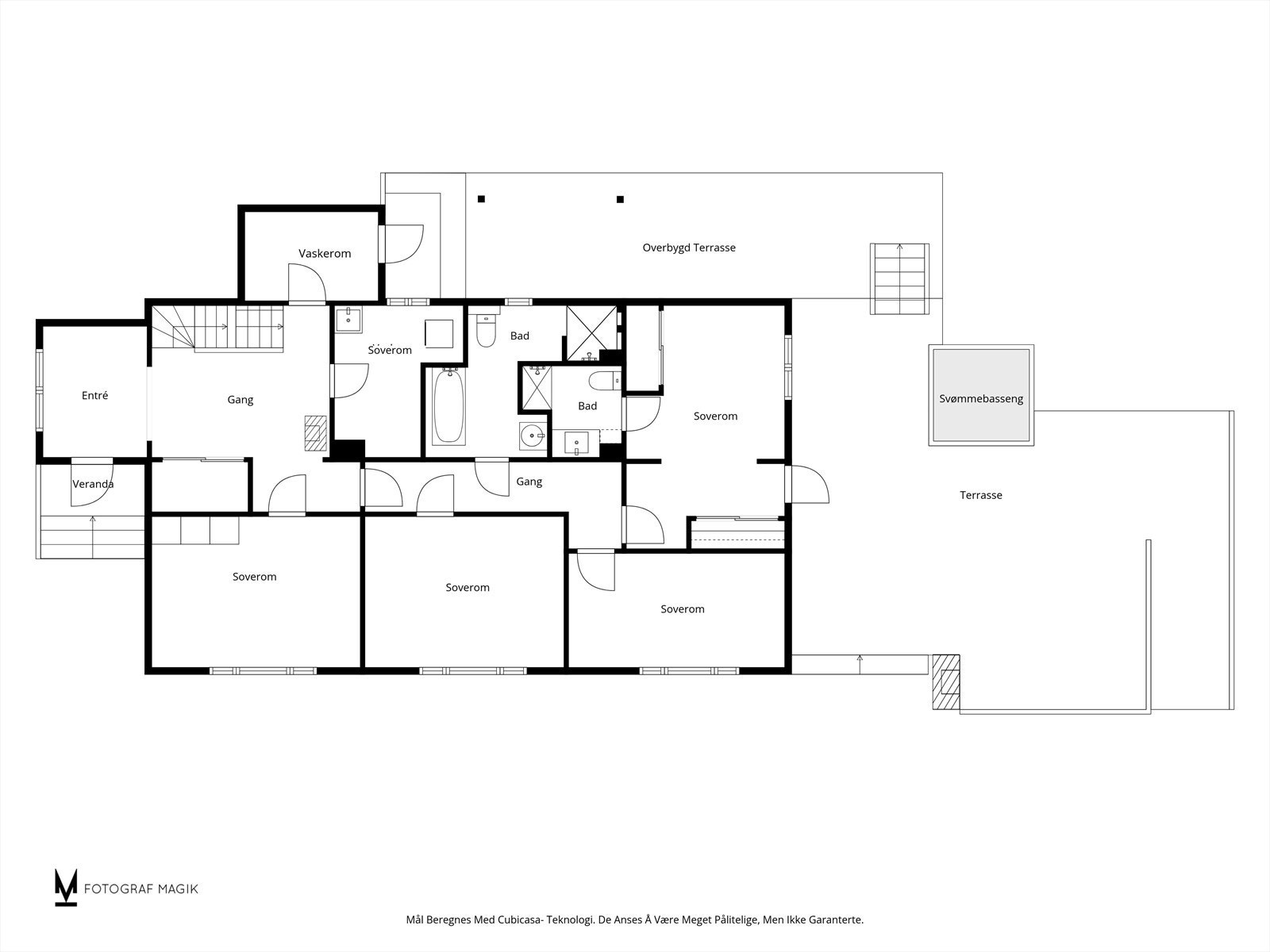 Plantegning 1. etasje Galleribilde