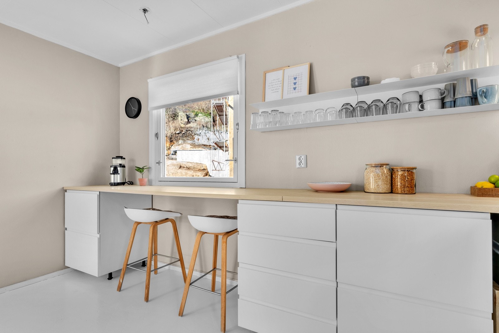 På barkrakkene kan man nyte frokosten i en hektisk hverdag Galleribilde