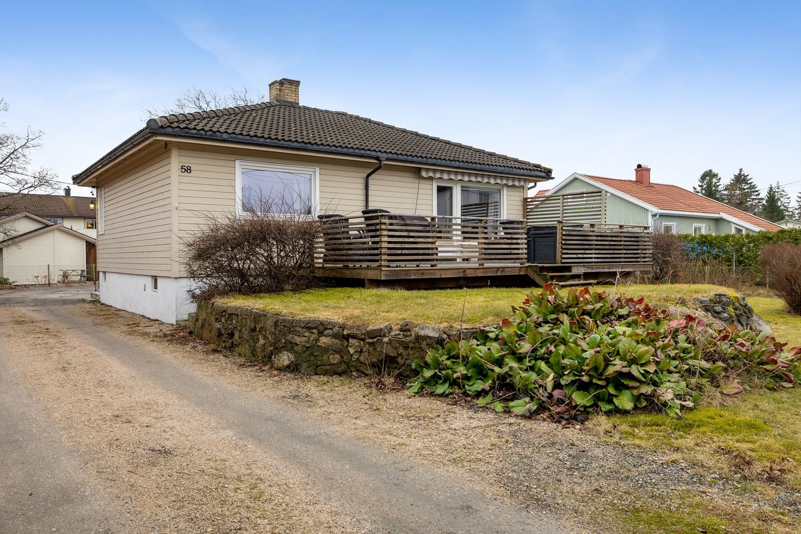 Lettstelt enebolig med alt på et plan Galleribilde