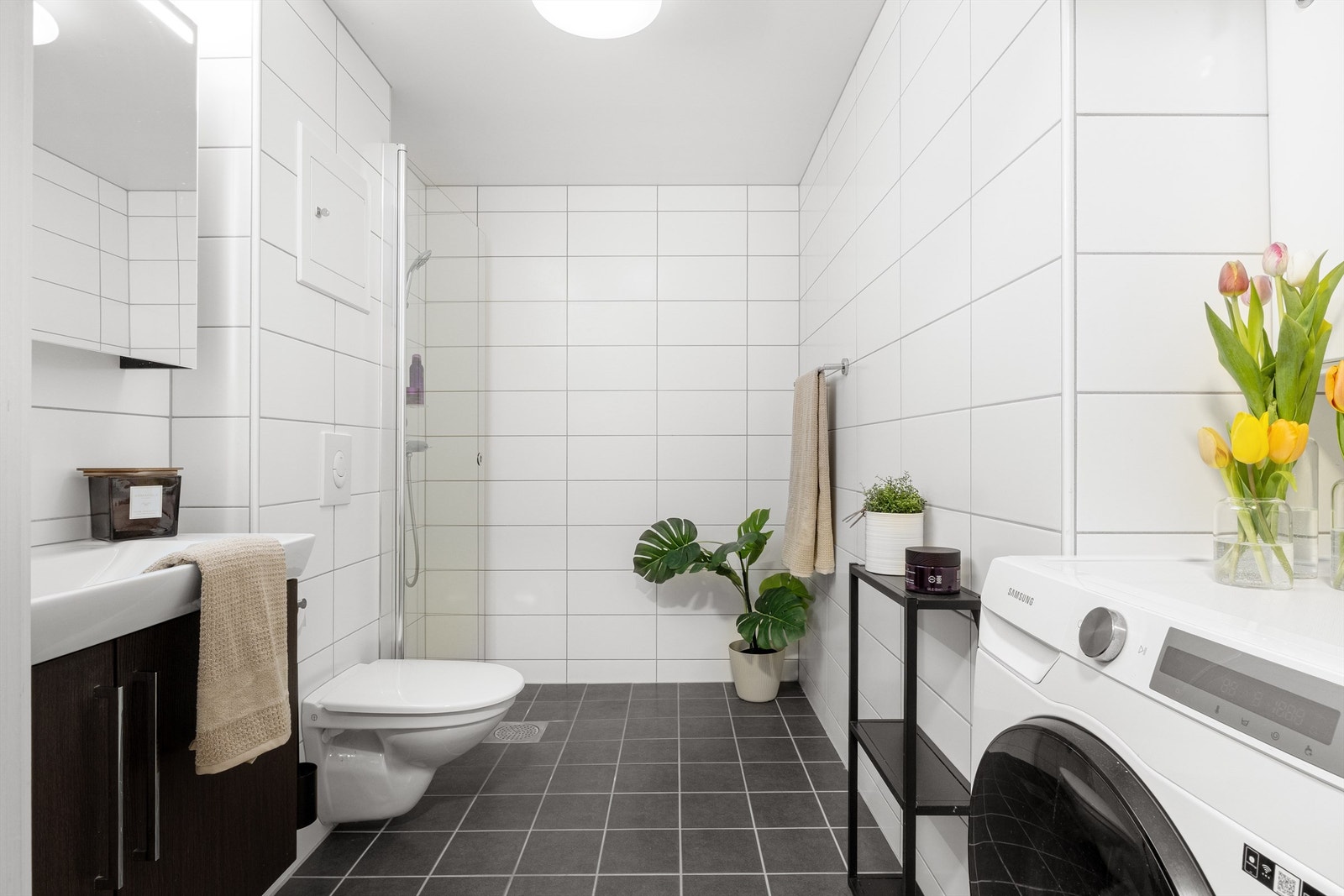 Badet er renovert i 2017 av borettslaget. Galleribilde