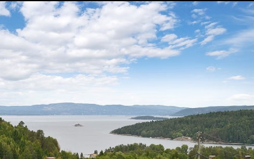 Utsikt innover fjorden mot Oslo Galleribilde