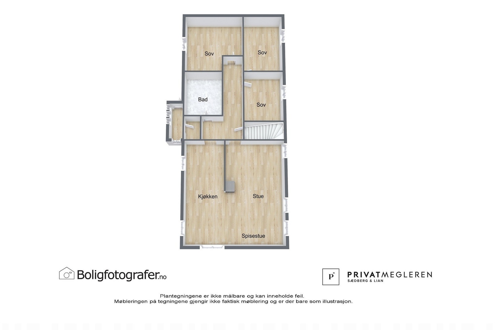 Plantegning 1. etasje - ikke målsatt, kun en illustrasjon. Galleribilde