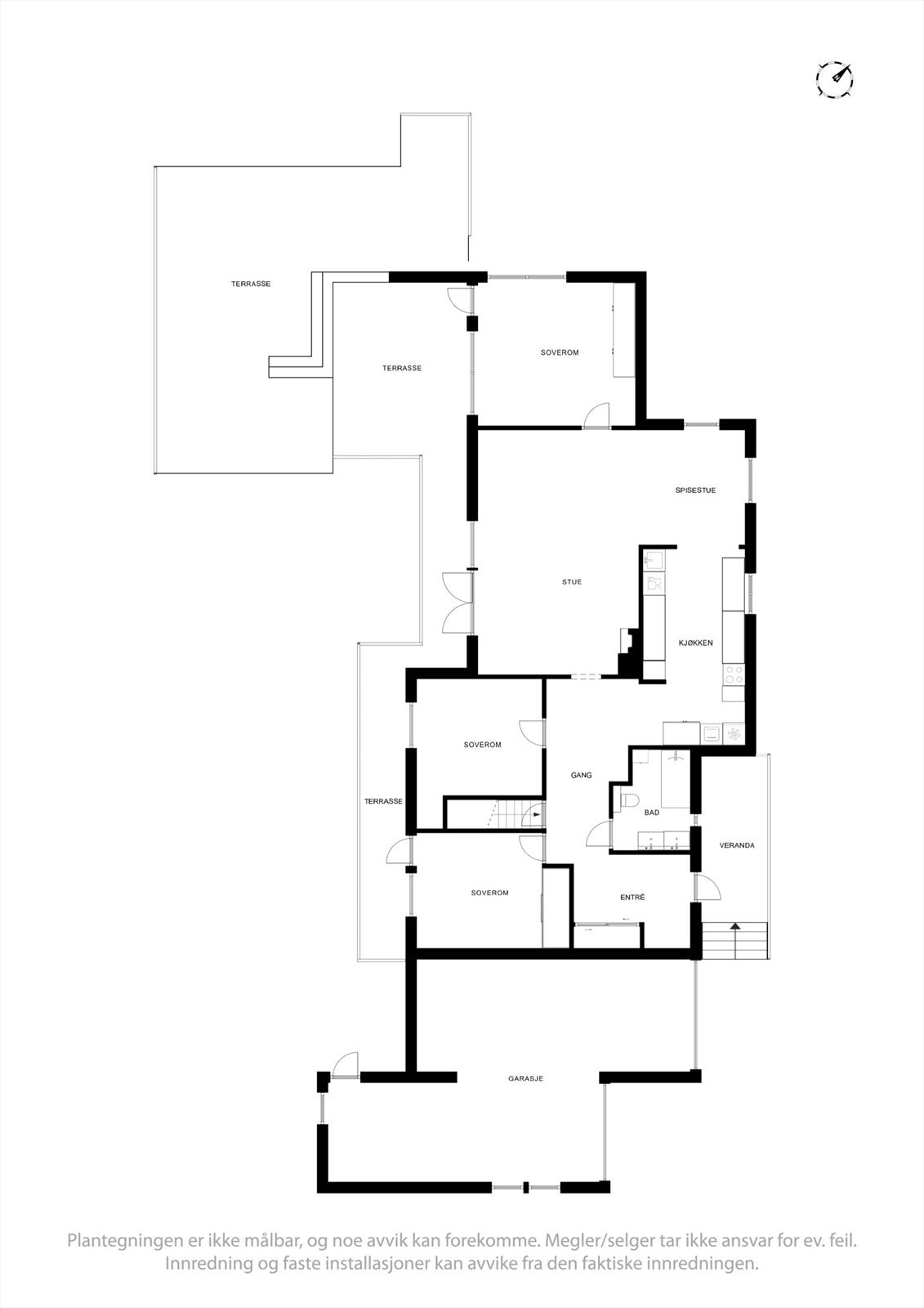 Plantegning 1 etasje Galleribilde