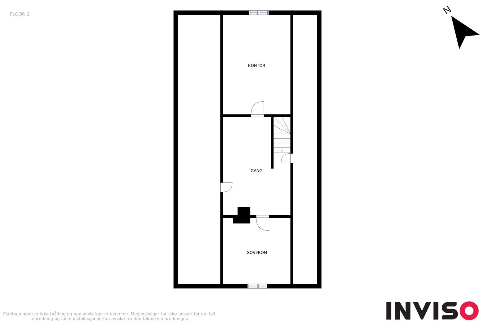 Planløsning 2. etasje kårboligen Galleribilde
