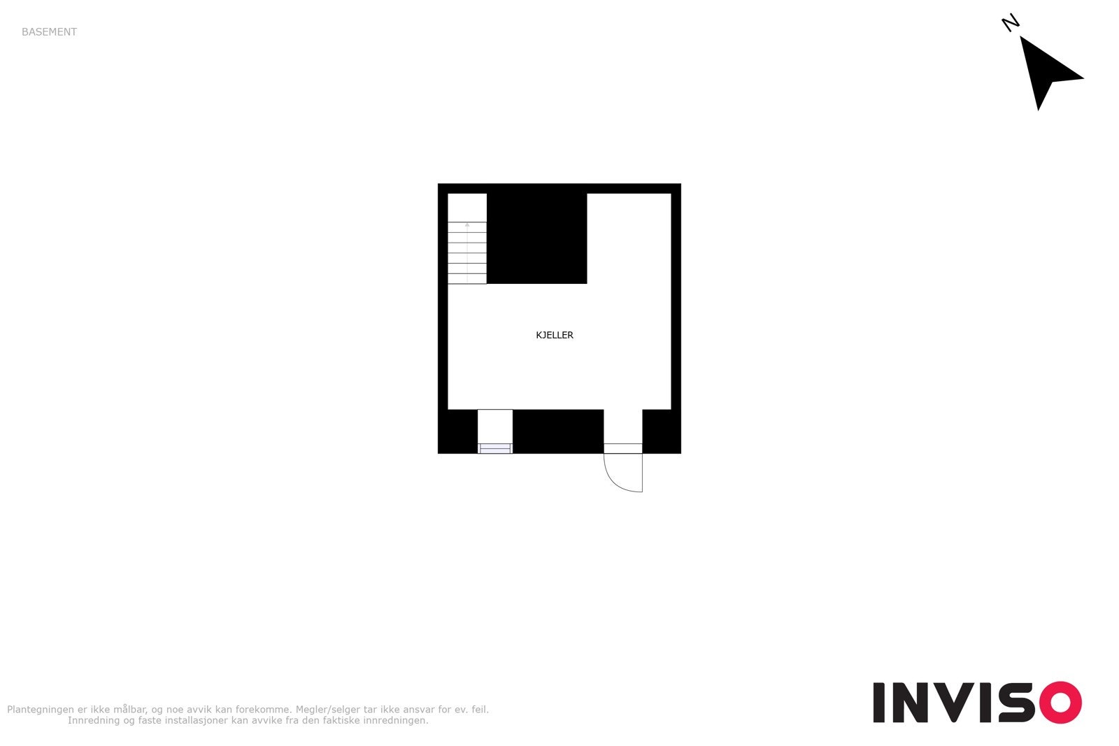 Planløsning kjeller kårboligen Galleribilde
