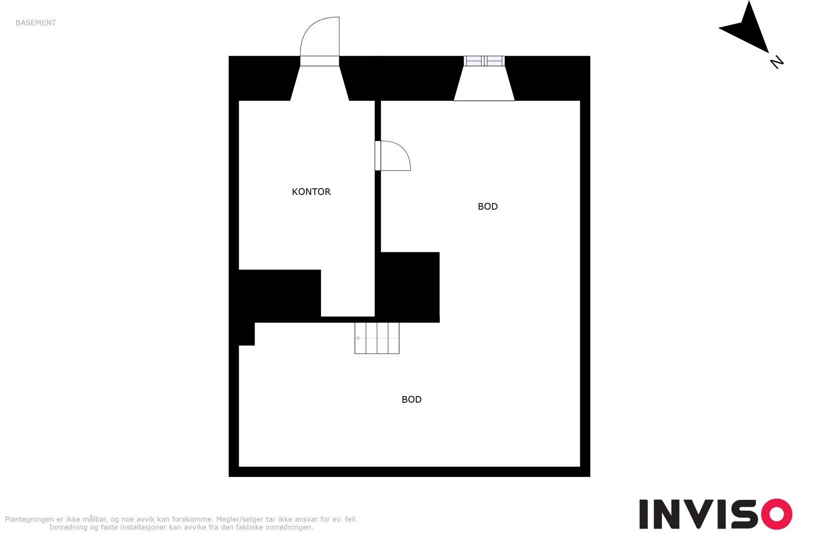Planløsning kjeller våningshuset Galleribilde