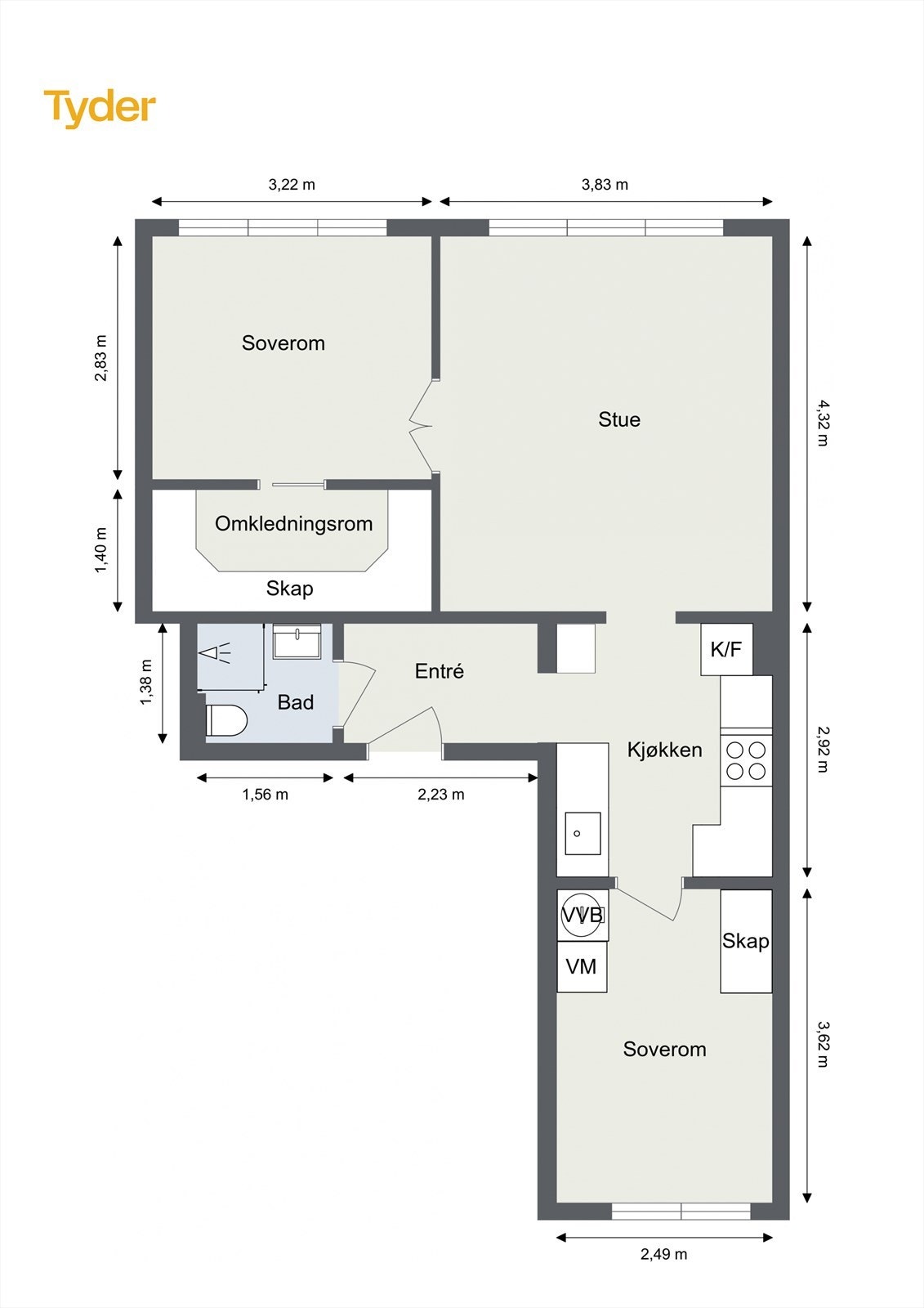 Plantegning. (avvik kan forekomme) Galleribilde