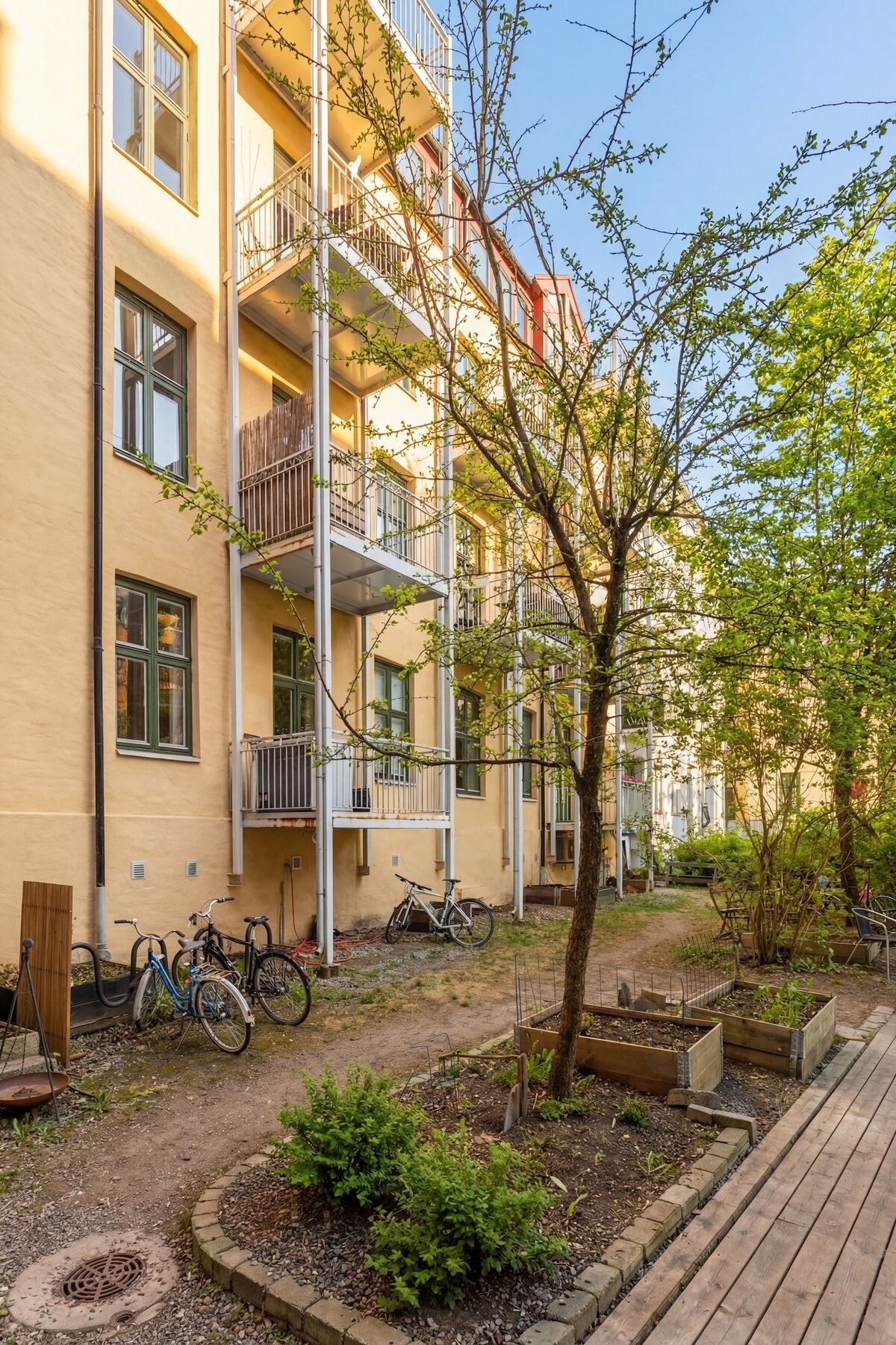 Bakgård. Galleribilde