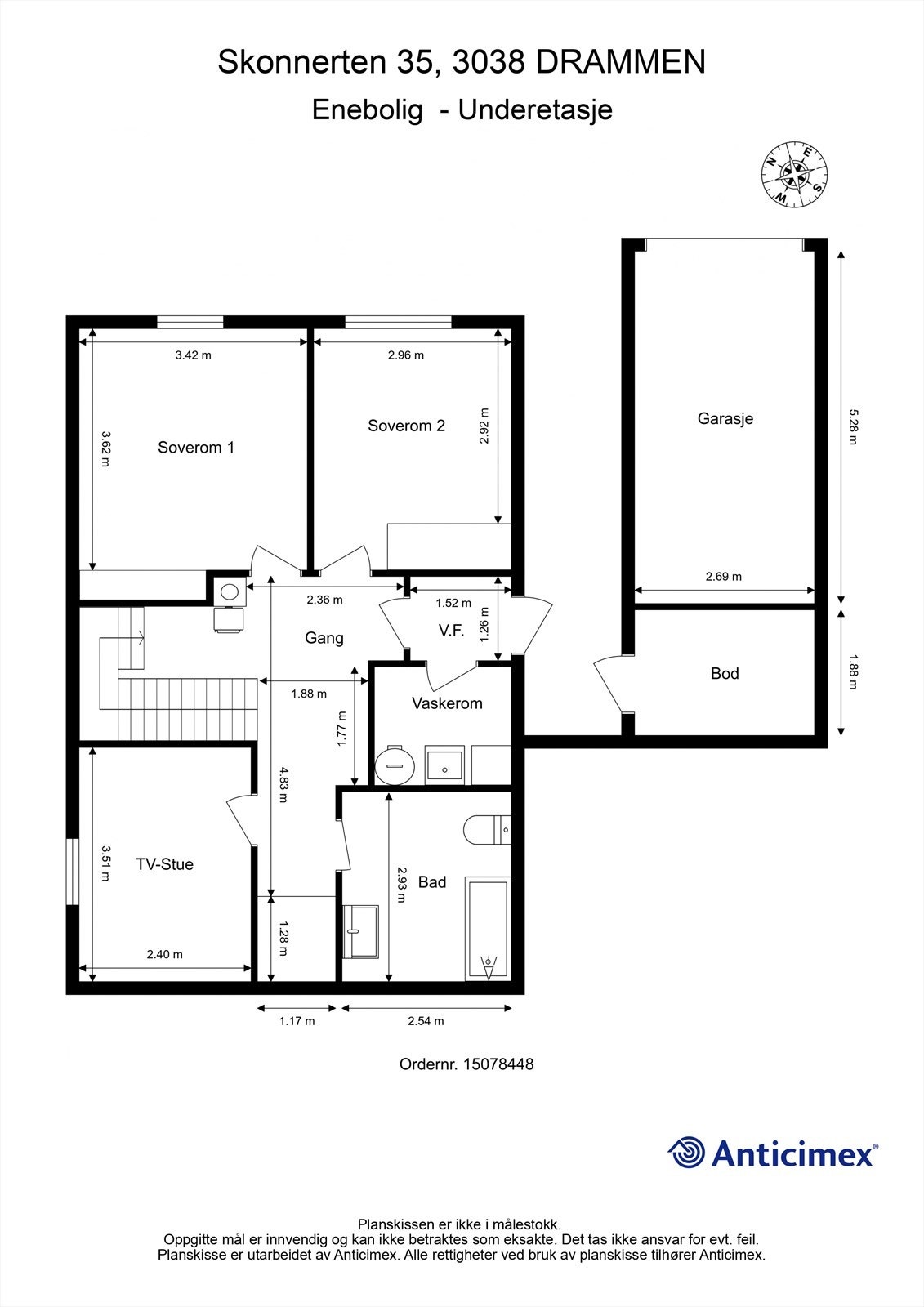 Plantegning Sokkeletasje Galleribilde