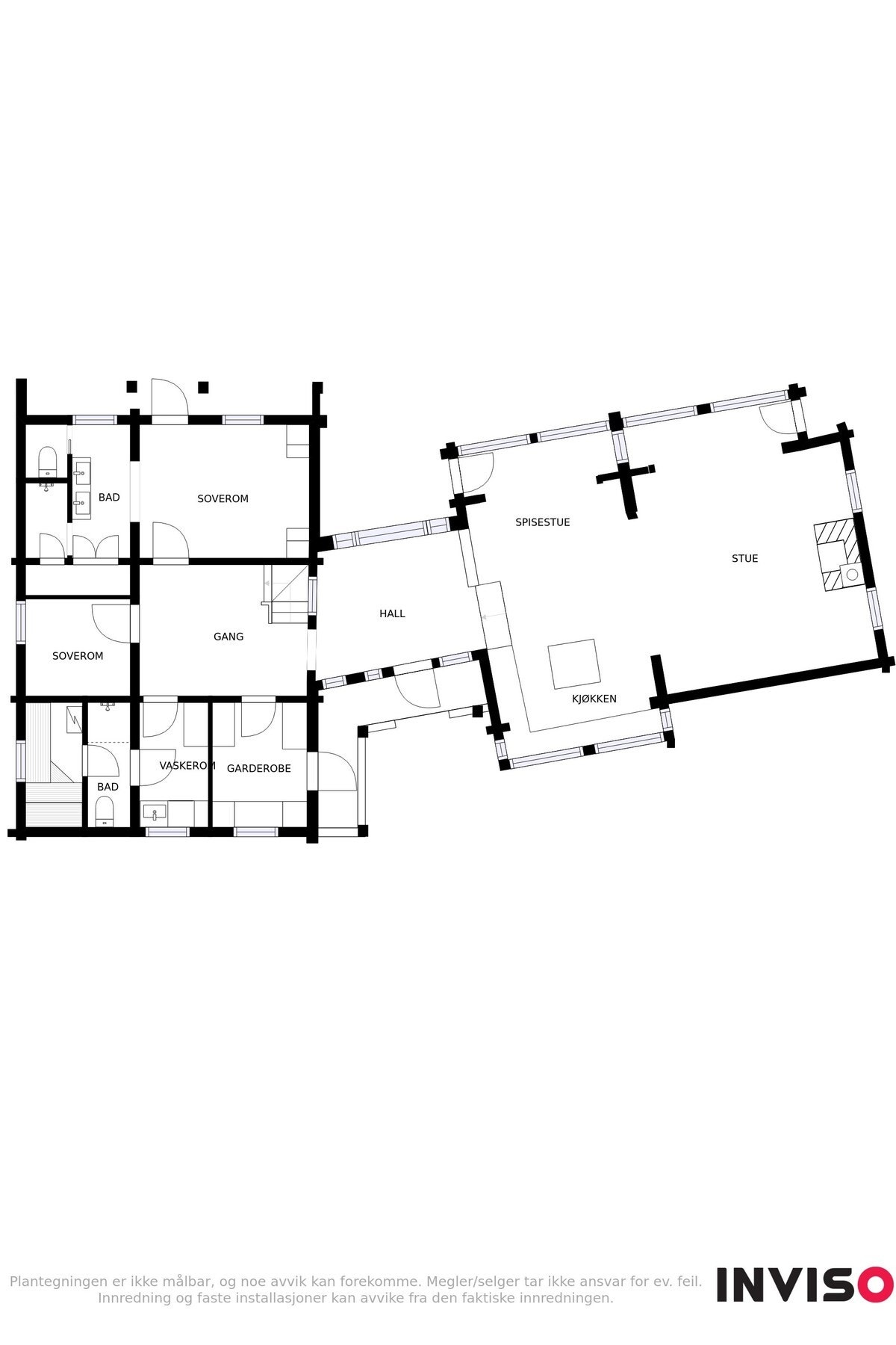 Plantegning hovedetasje Galleribilde