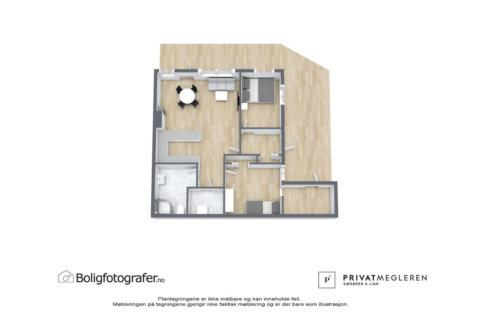 Plantegning 1. etasje - ikke målsatt, kun en illustrasjon. Galleribilde