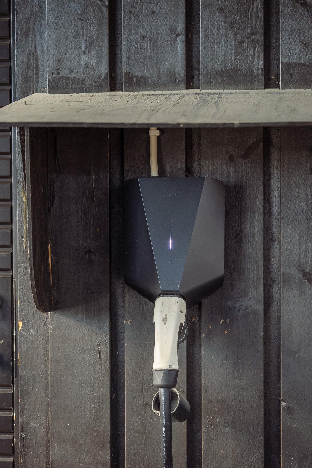 Det er etablert EL-bil lader. Galleribilde