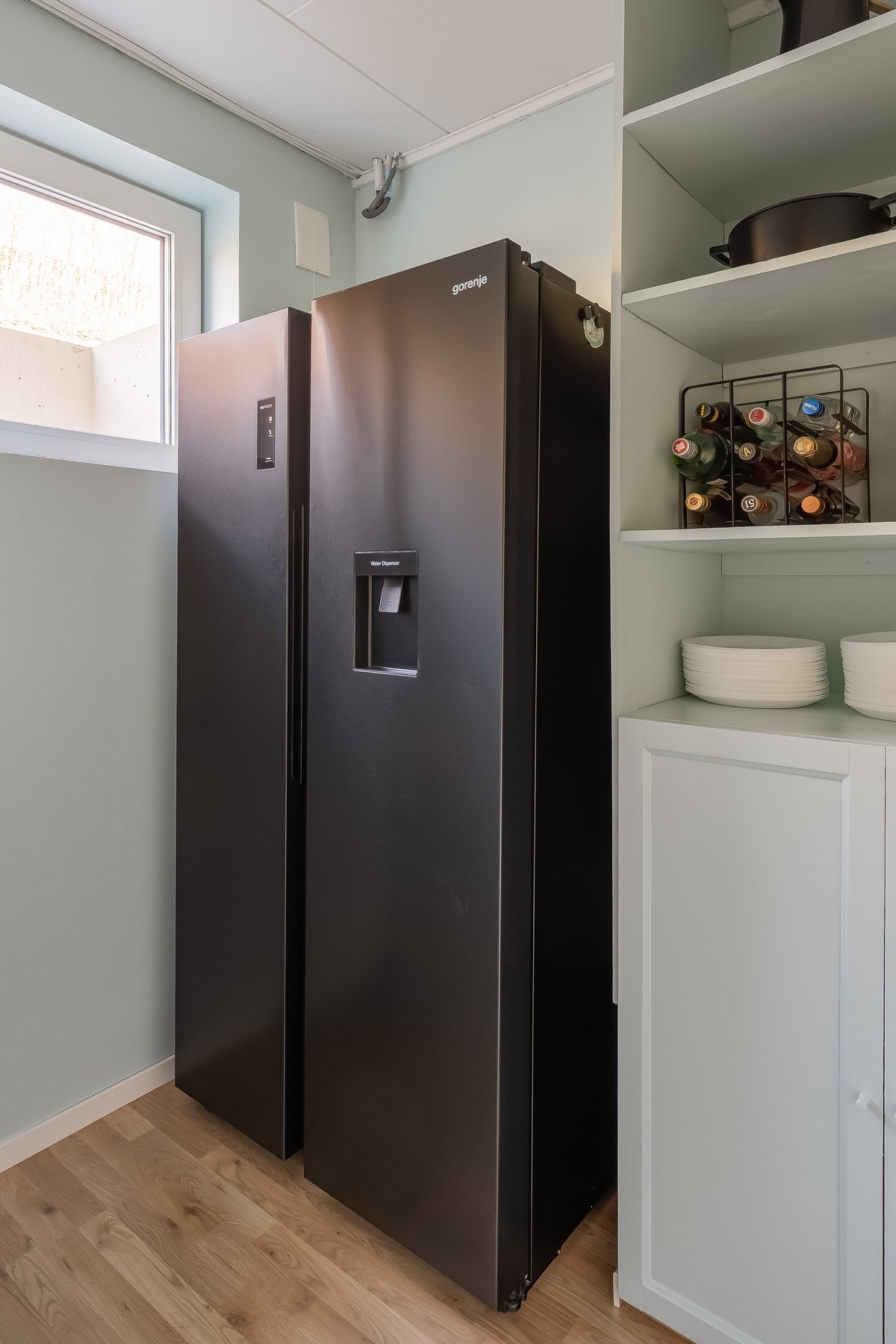 Praktisk vaskerom med et areal på 6,5 kvm. Galleribilde