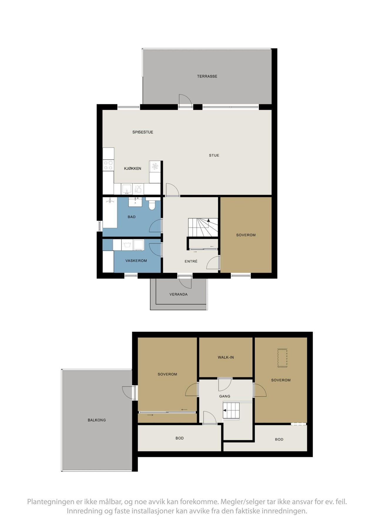 Planskisser over boligen. Galleribilde