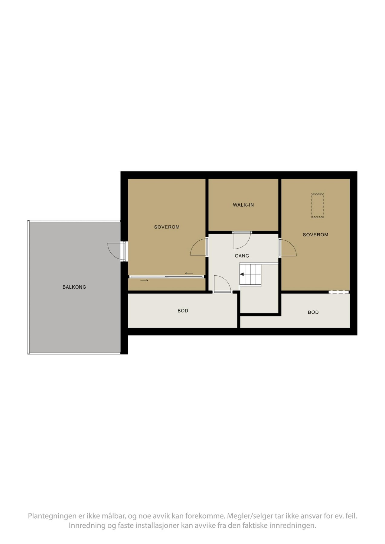 Planskisse over loftet. Galleribilde