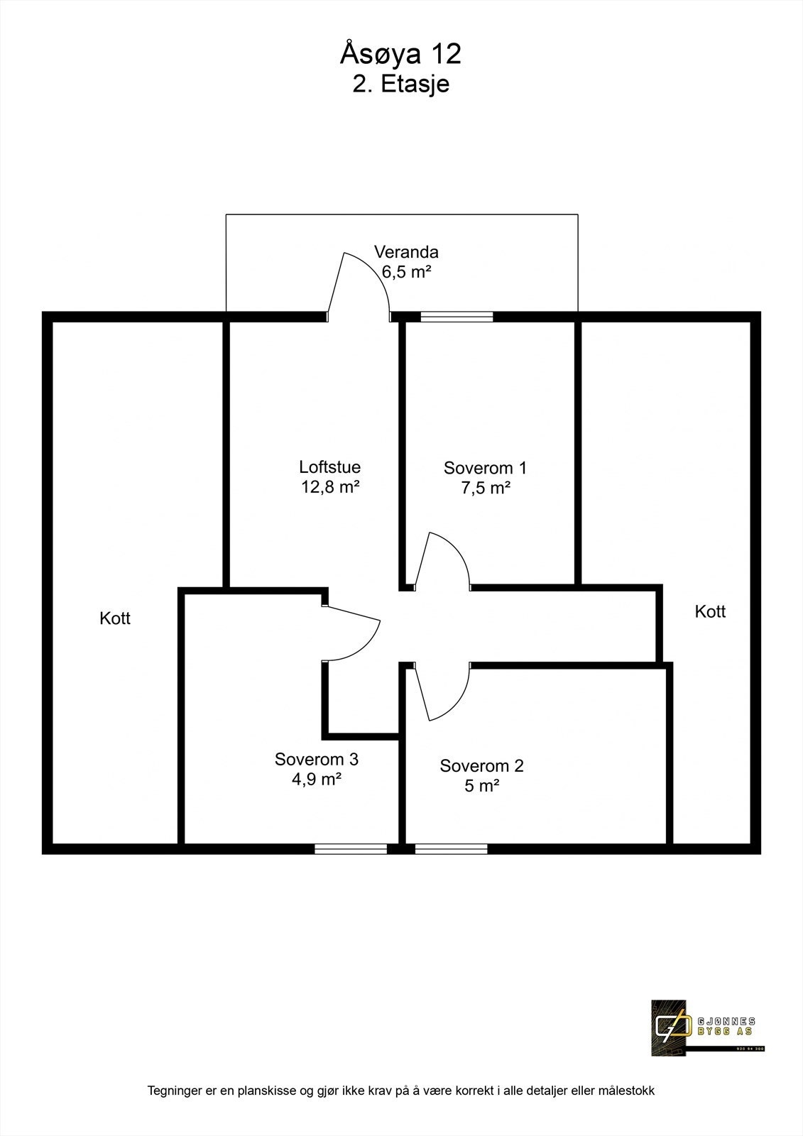 Åsøya 12 - 2. Etasje - 2D Floor Plan.jpg Galleribilde