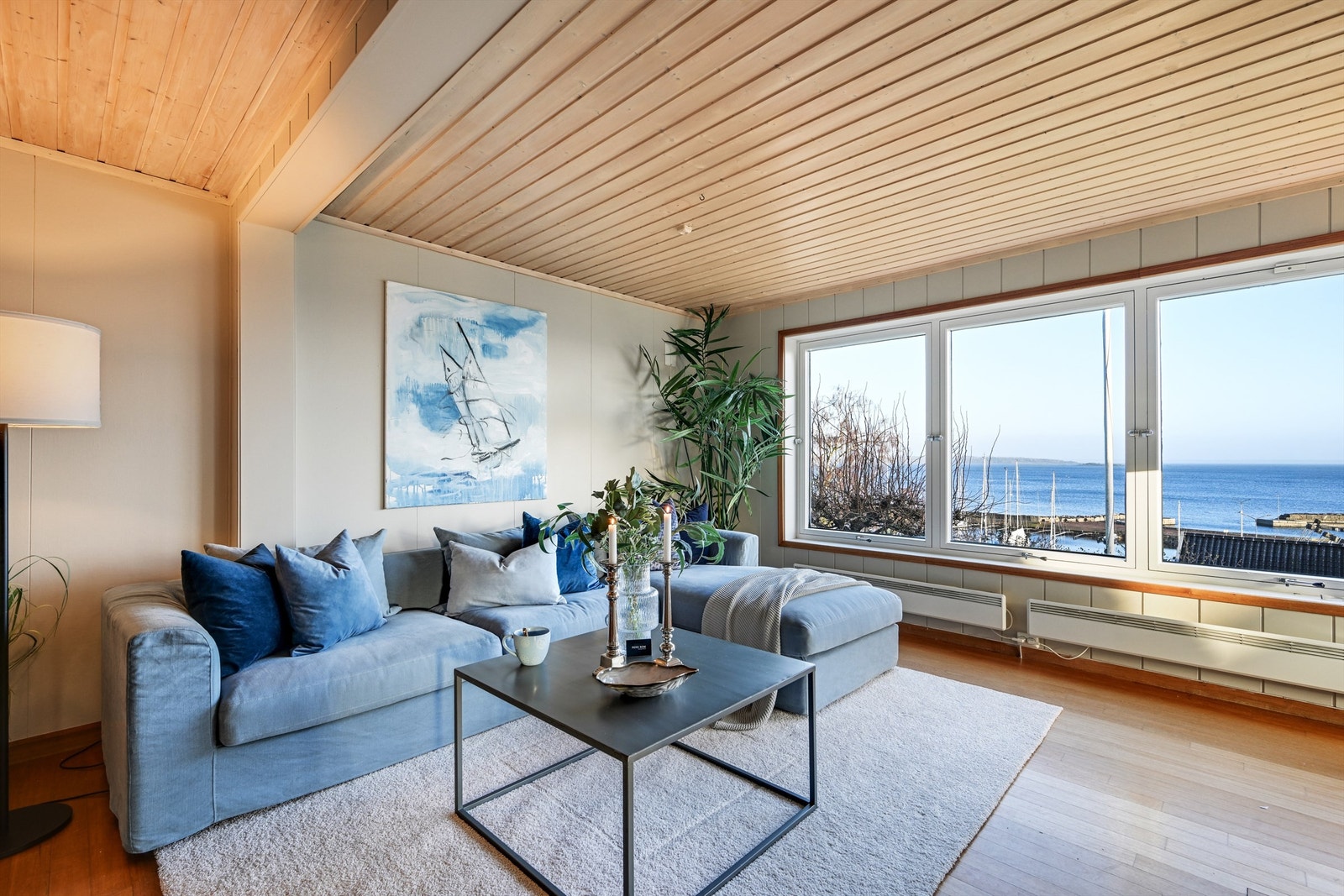 Stue med maritim utsikt Galleribilde