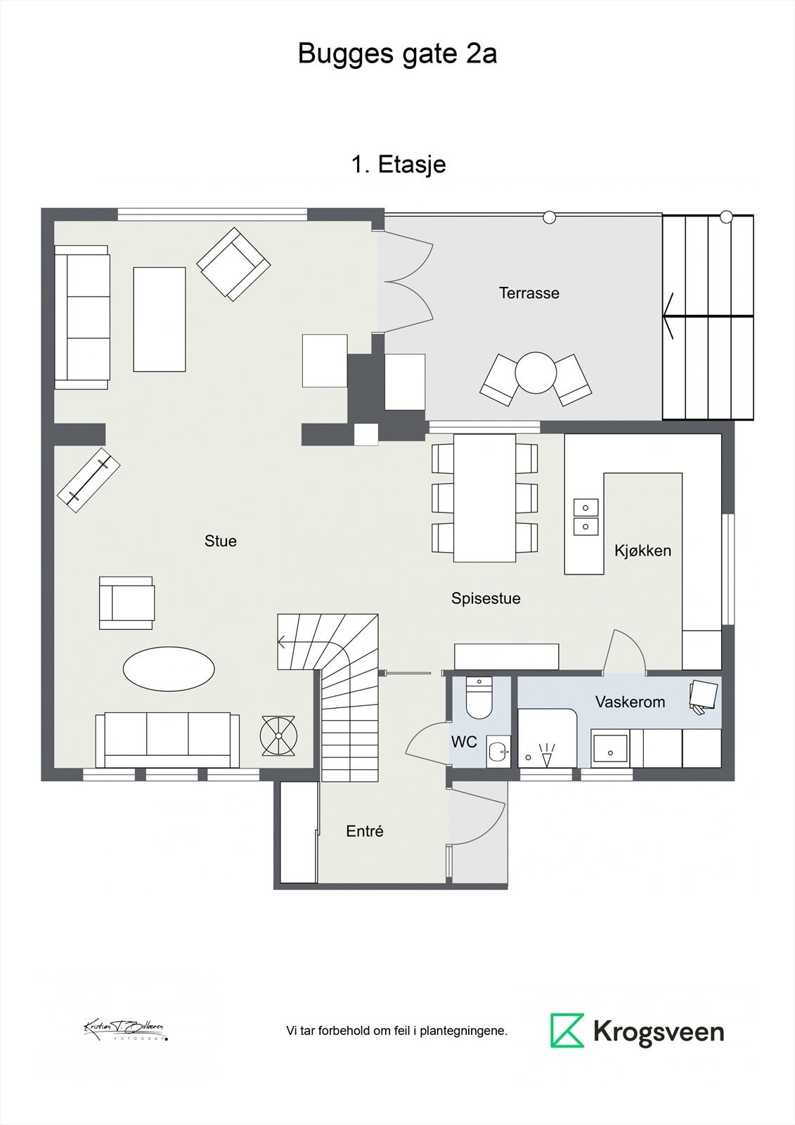Plantegning 1. tegning Galleribilde