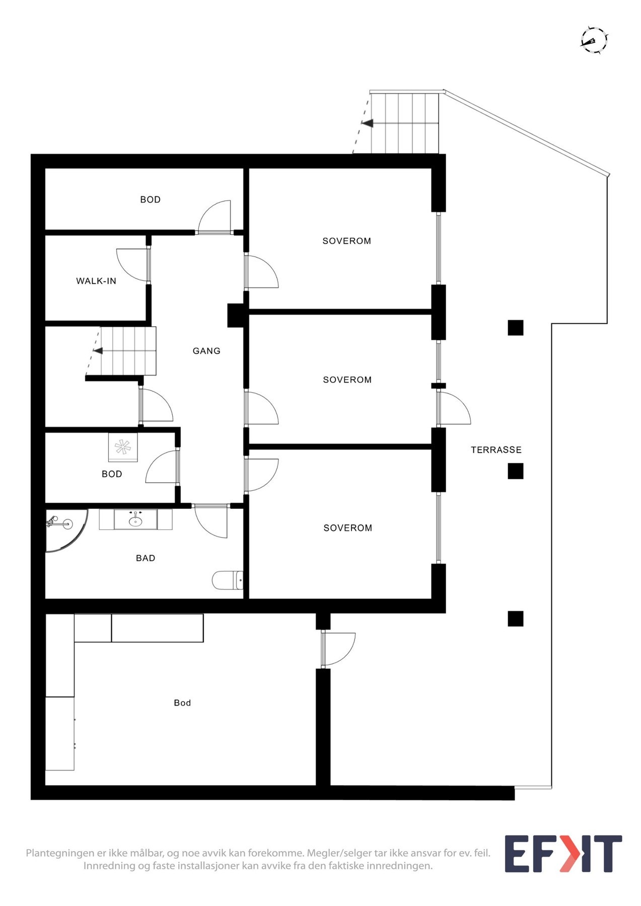 Plantegning underetasje. Galleribilde