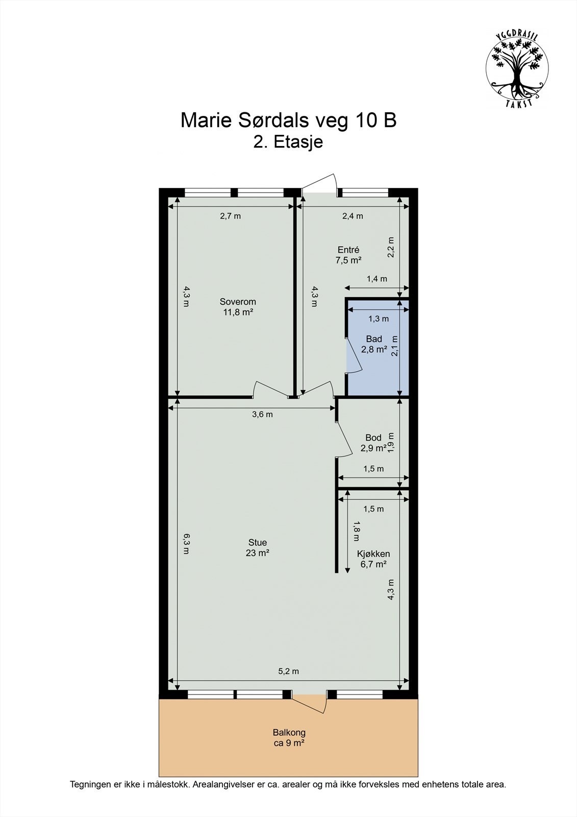 Plantegning - 2. Etasje Galleribilde