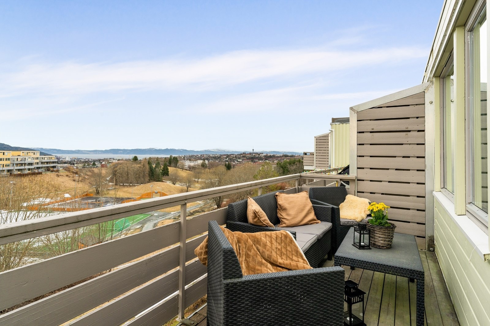 Flott balkongen på ca. 9 m². Galleribilde