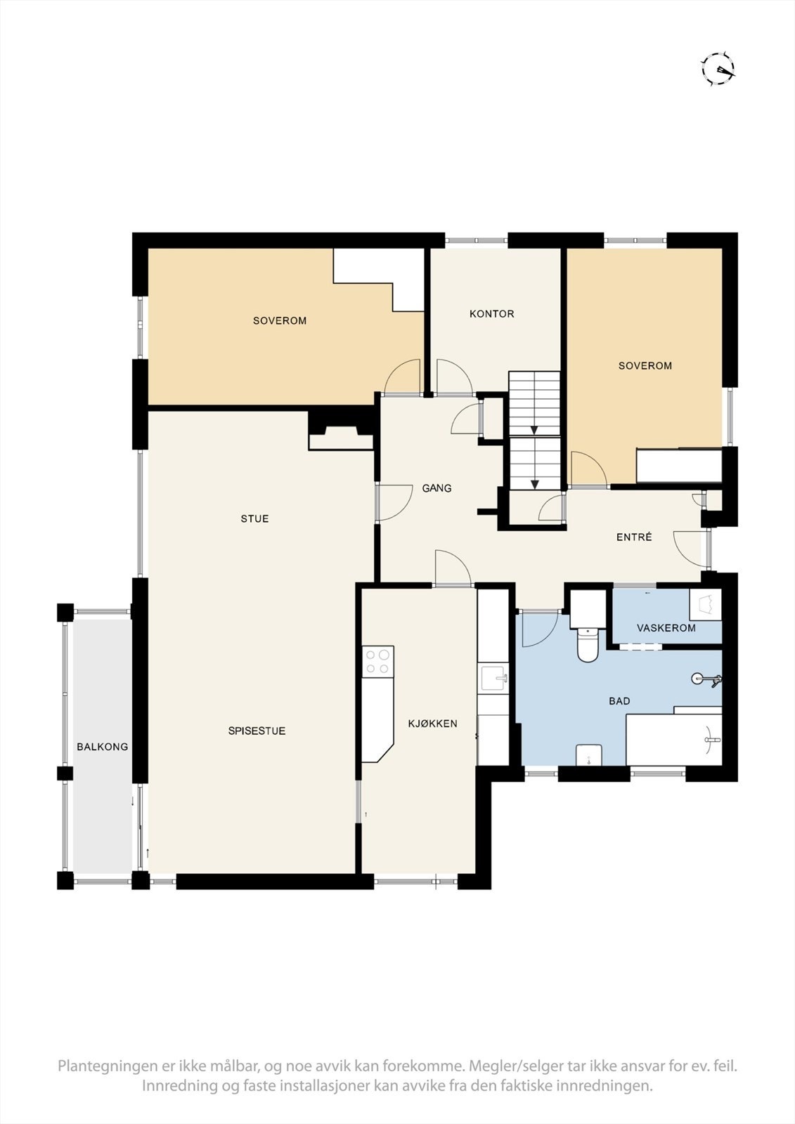 Plantegning 1. etg Galleribilde