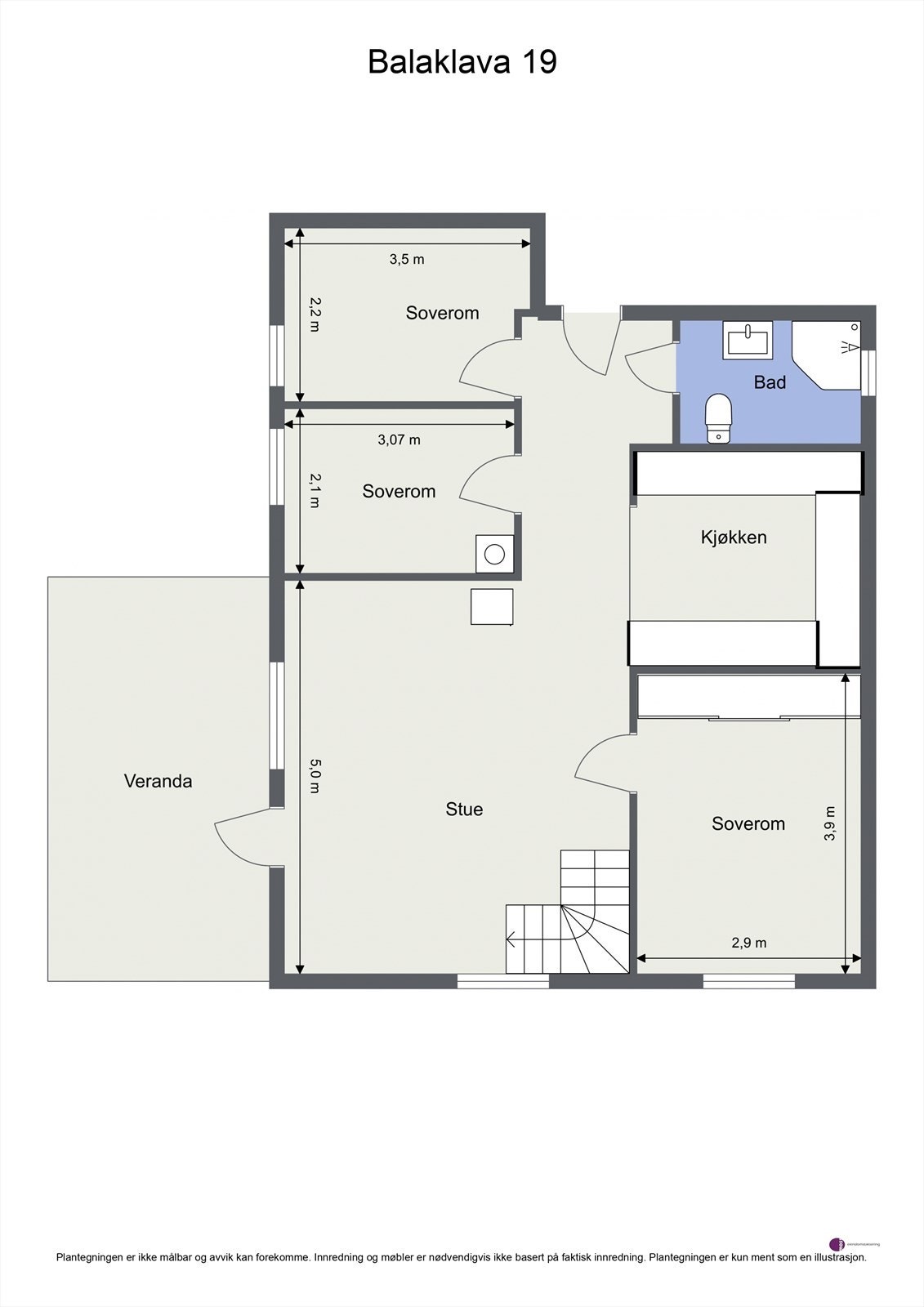 Plantegning 1.etasje Galleribilde