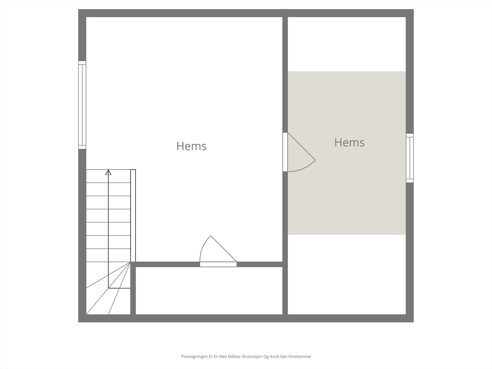 Planskisse hems Galleribilde