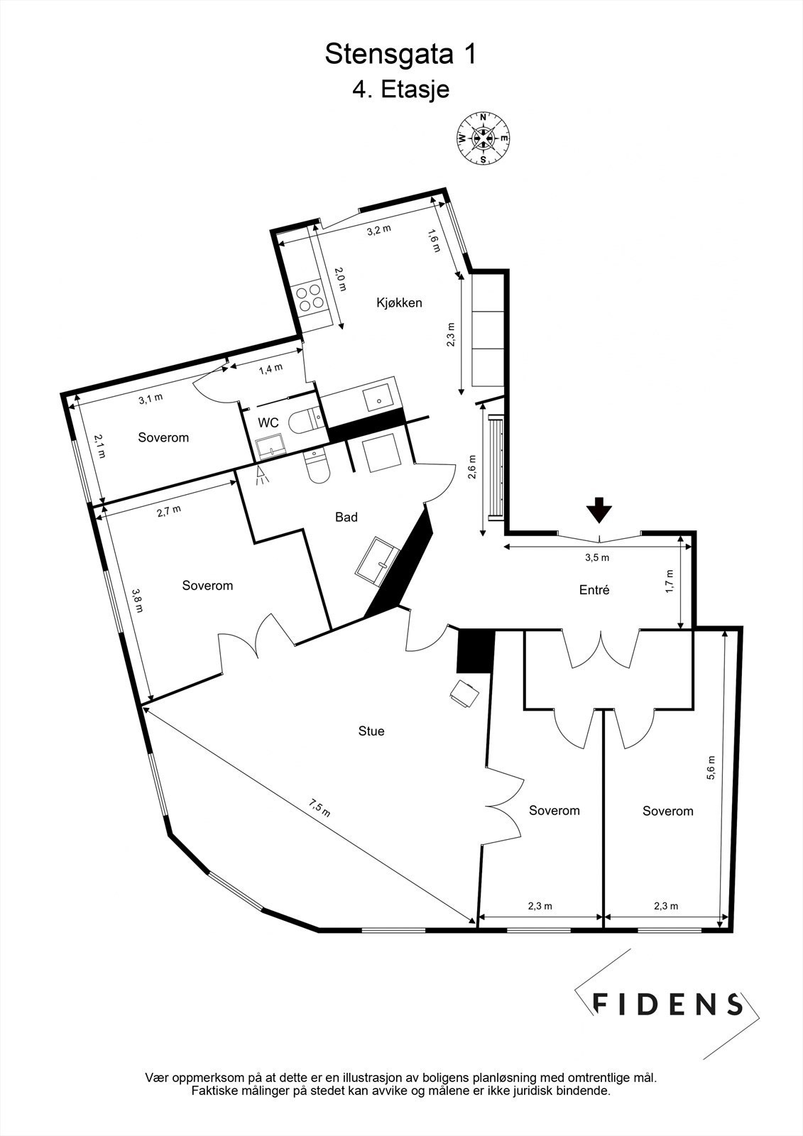 Plantegning Galleribilde