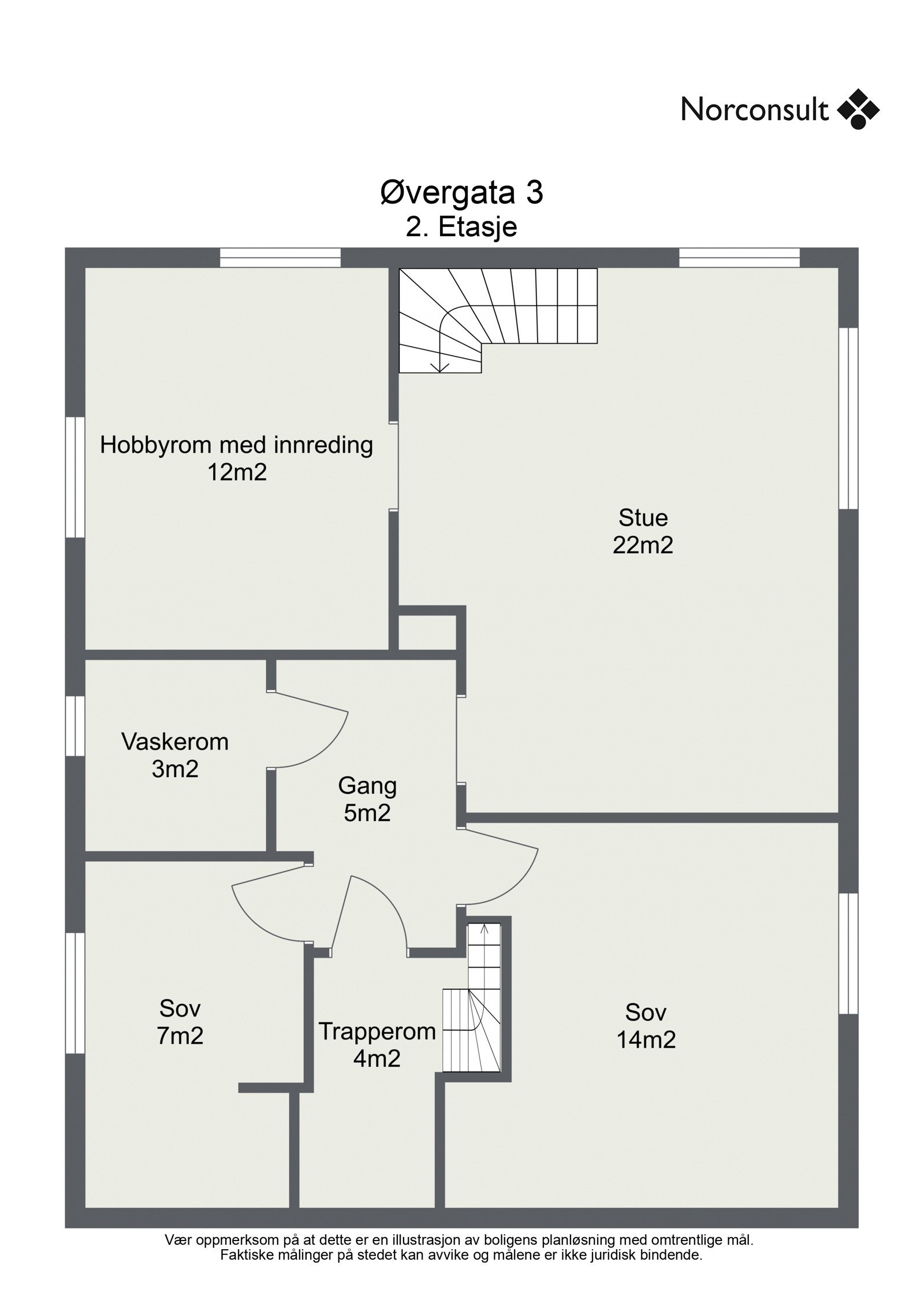 Planskisse 2. etasje Galleribilde