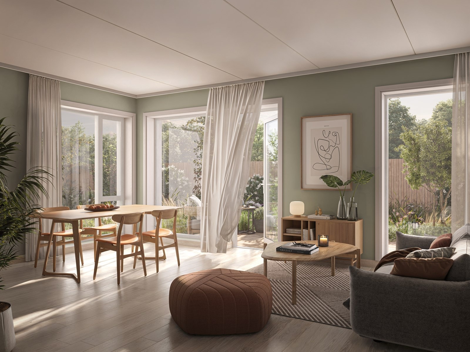 Salg av kontraktsposisjon. Moderne leilighet i 1. etg med sentral beliggenhet i Heggedal sentrum. Galleribilde