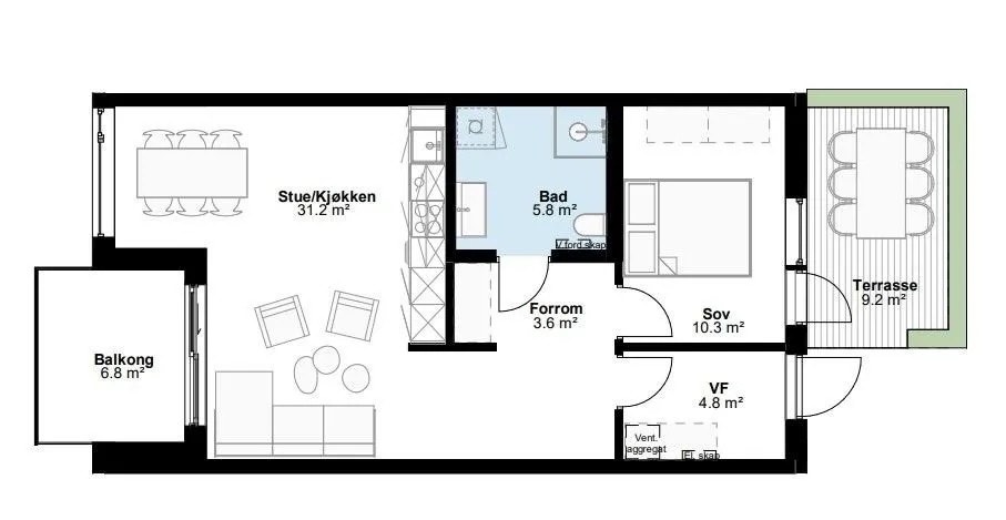 Praktisk og god planløsning Galleribilde