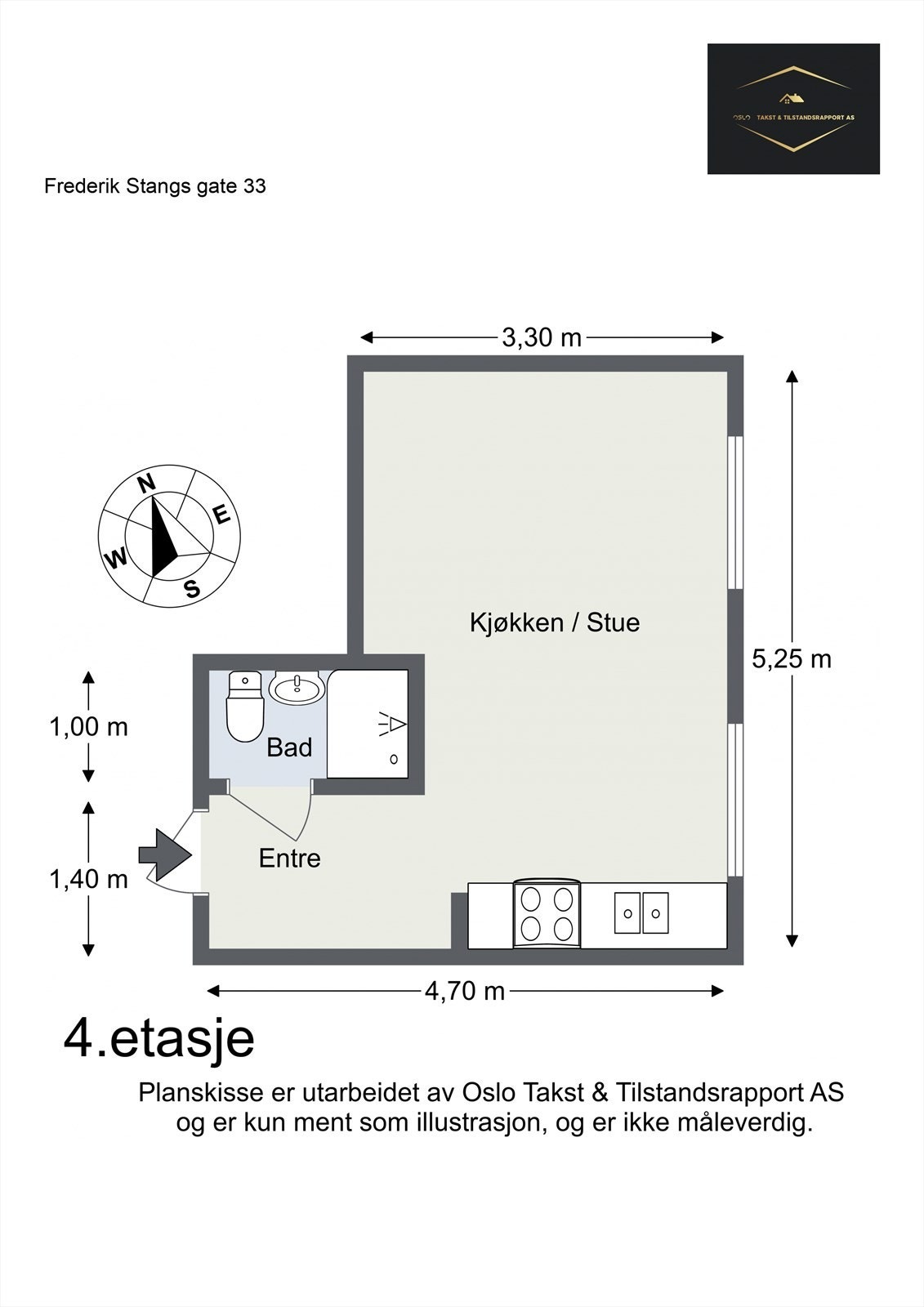 Plantegning til orientering. Galleribilde