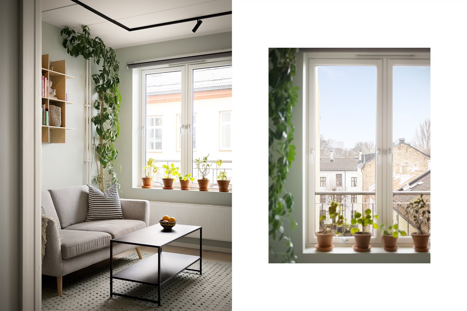 Rommet oppleves lyst og luftig med store vindusflater og godt innslipp av dagslys Galleribilde