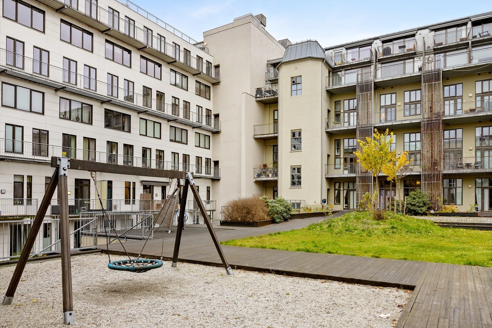 Hyggelige fellesarealer - grønt, skjermet og trivelig Galleribilde