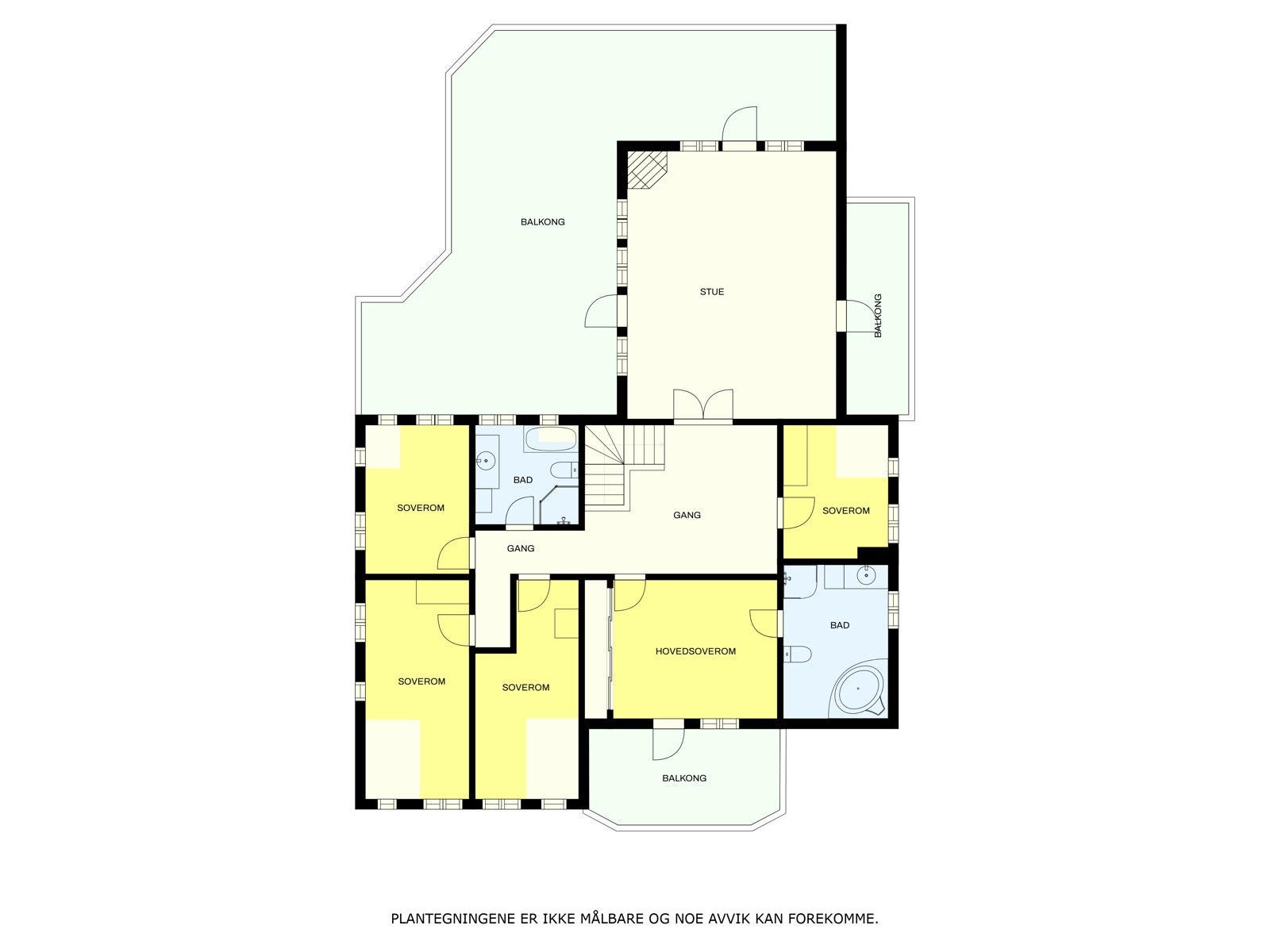 Plantegning loft. Galleribilde