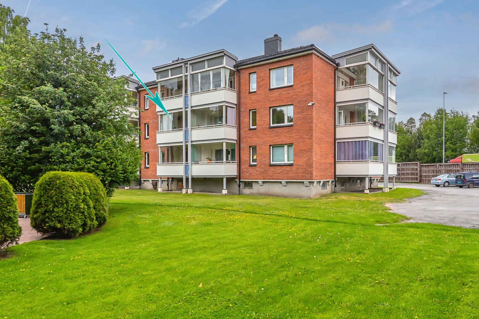 Leiligheten ligger i 2. etasje Galleribilde