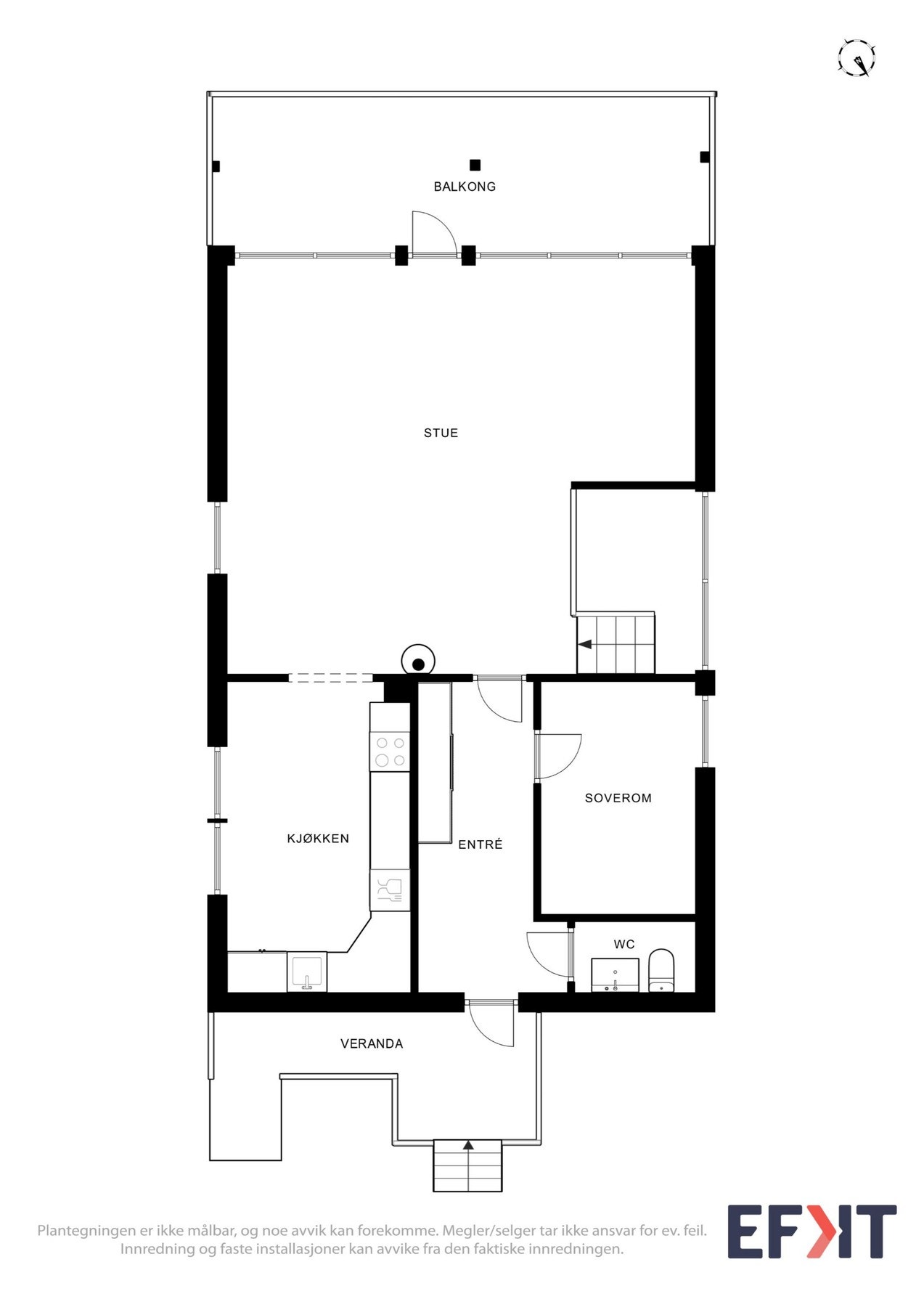 Planløsning - 1. etasje. Galleribilde