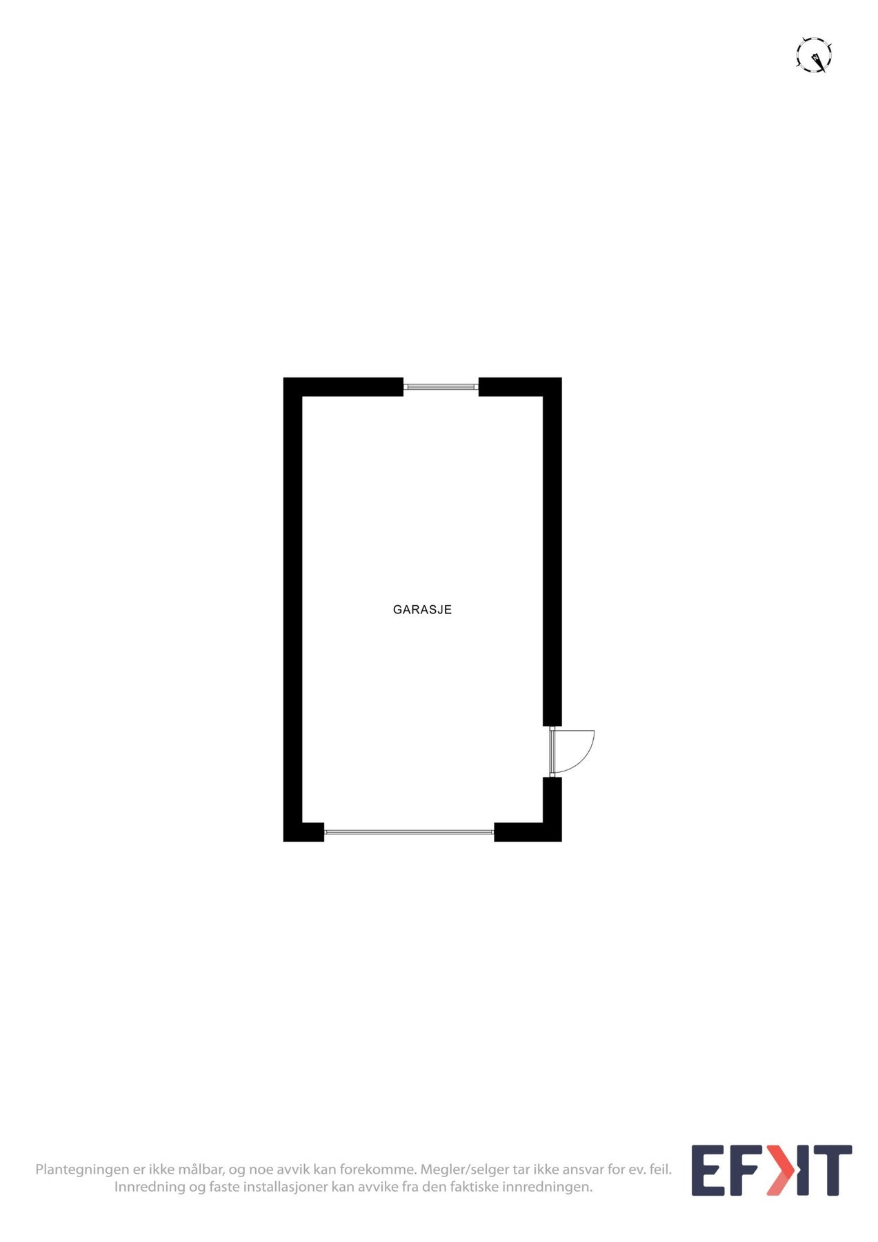 Planløsning - Garasje. Galleribilde