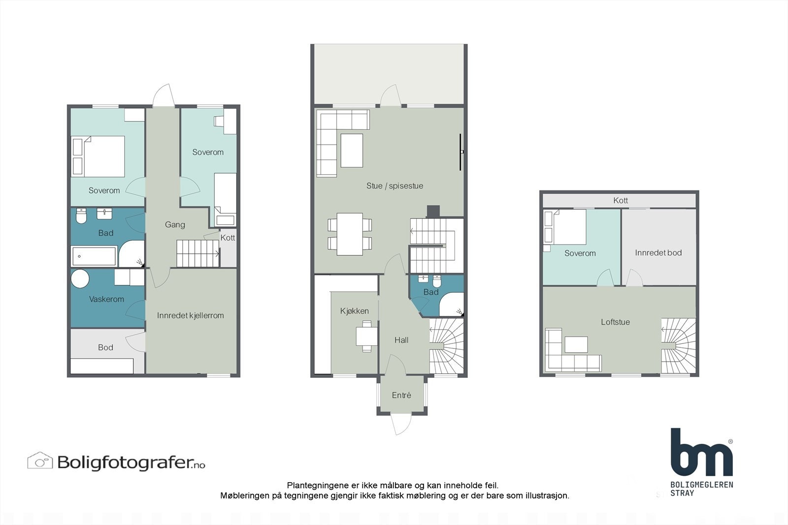 Innholdsrik bolig over tre plan Galleribilde