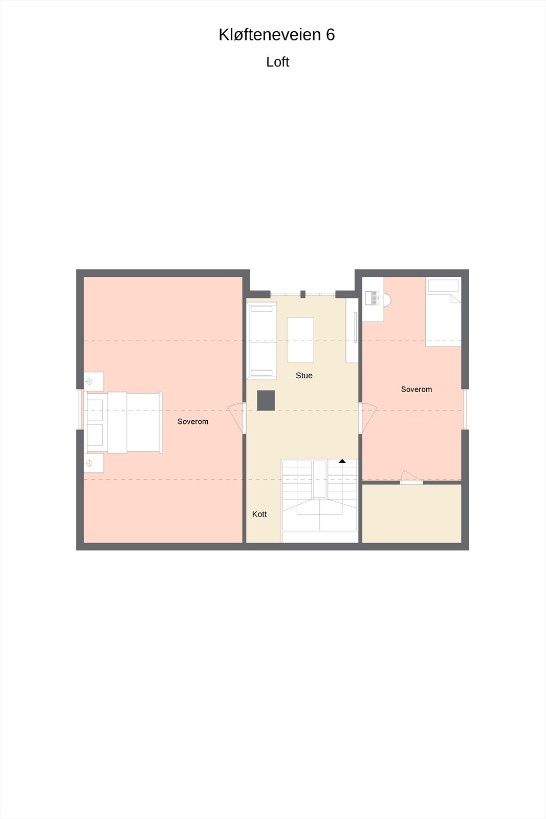 Skissert plantegning 2. etasje Galleribilde