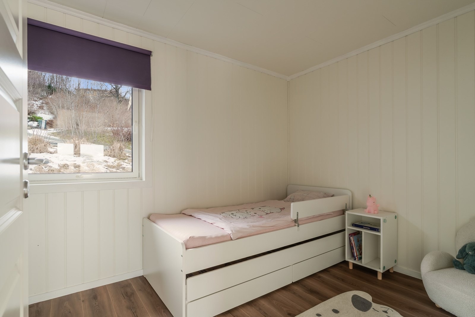 Soverommet er på 8m². Galleribilde