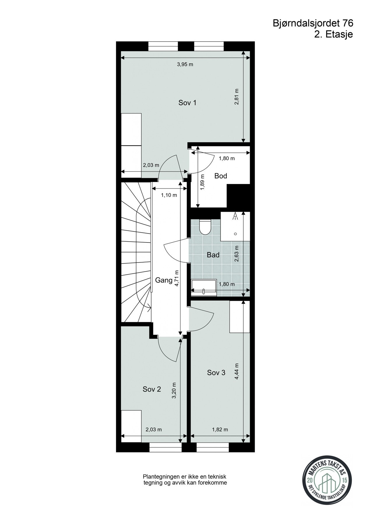 Plantegning 2.etasje. Galleribilde