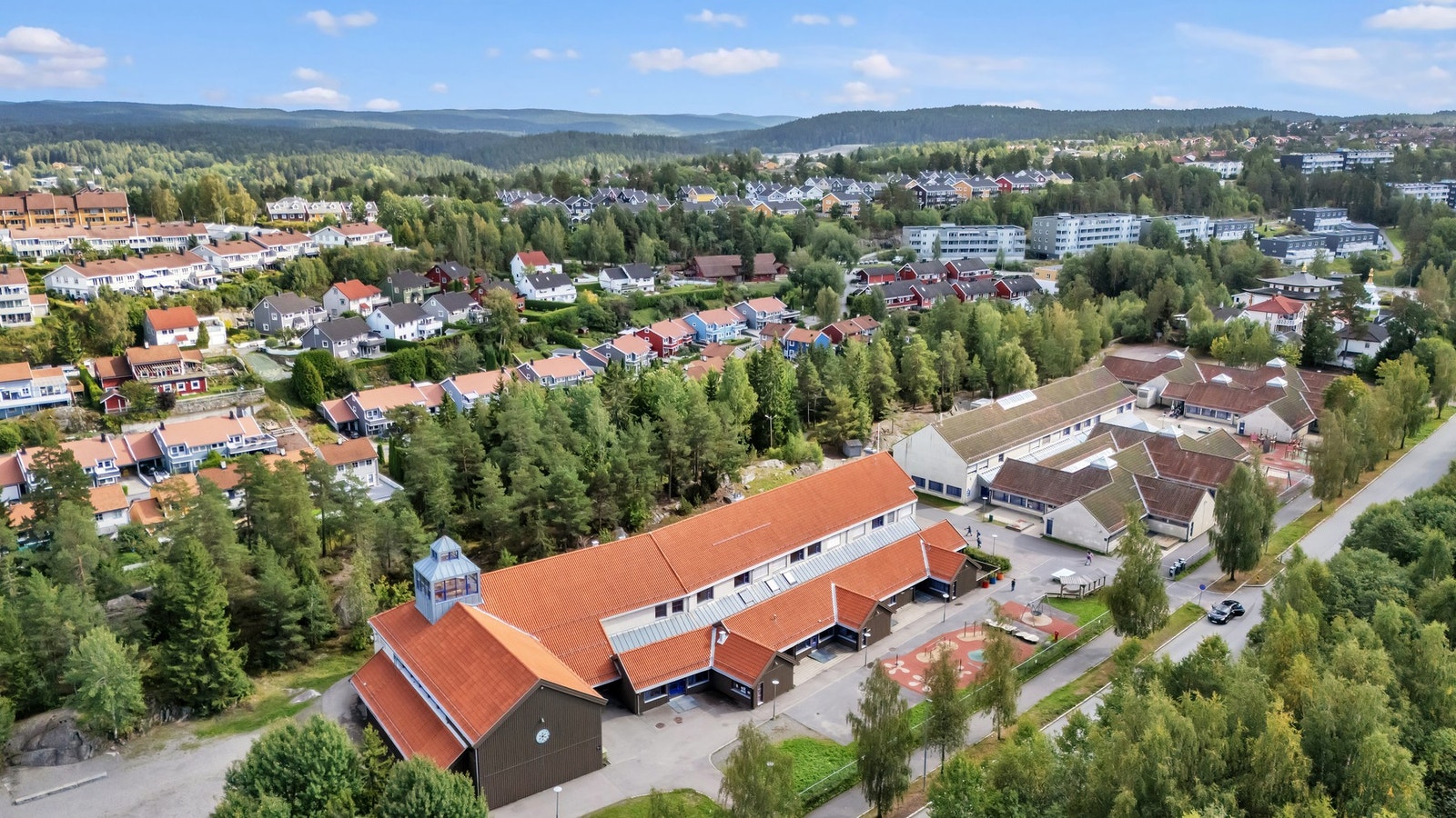 Området er svært barnevennlig og populært. Galleribilde