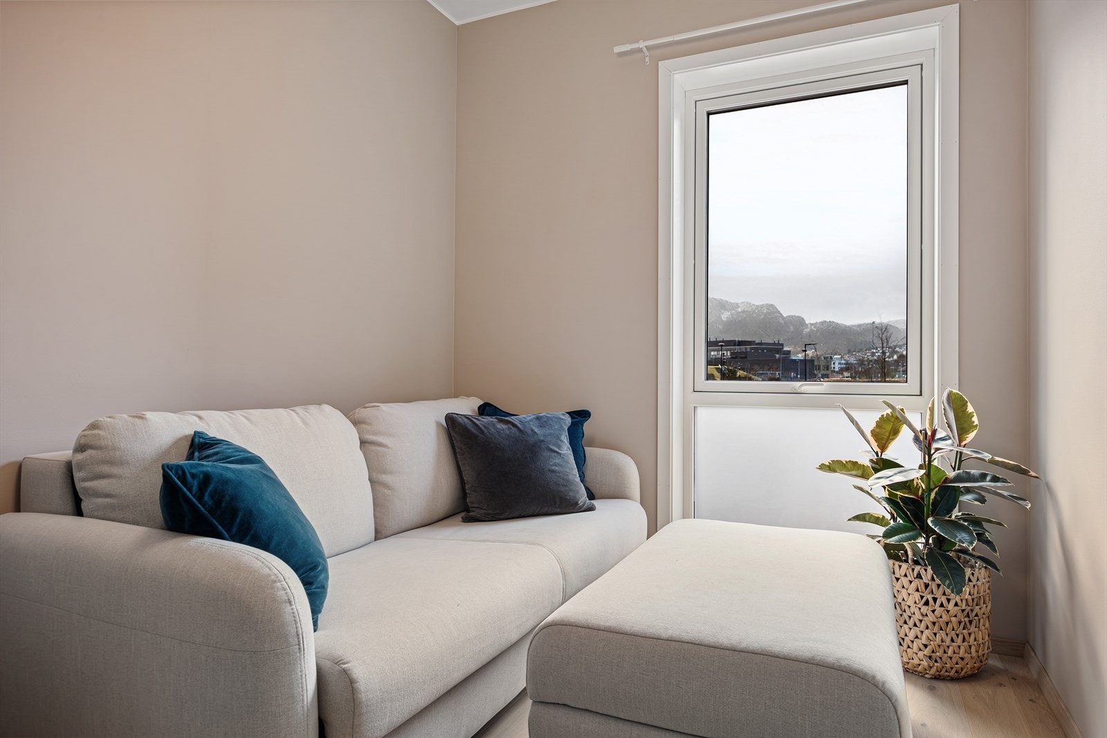 Har man ikke behov for to soverom, egner ett av rommene seg utmerket som gjesterom, hjemmekontor eller hobbyrom. Galleribilde