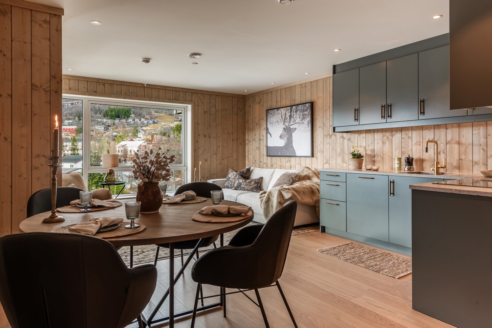 Breidablikk Geilo består av 61 leiligheter i ulik størrelse (Bilde fra leil 402, Foto: Terje Bjørnsen) Galleribilde