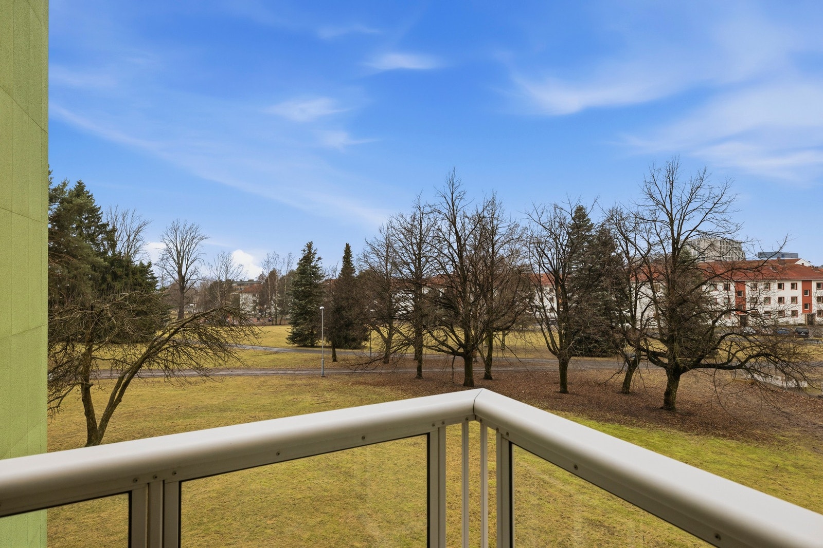 Utsikten fra balkongen Galleribilde