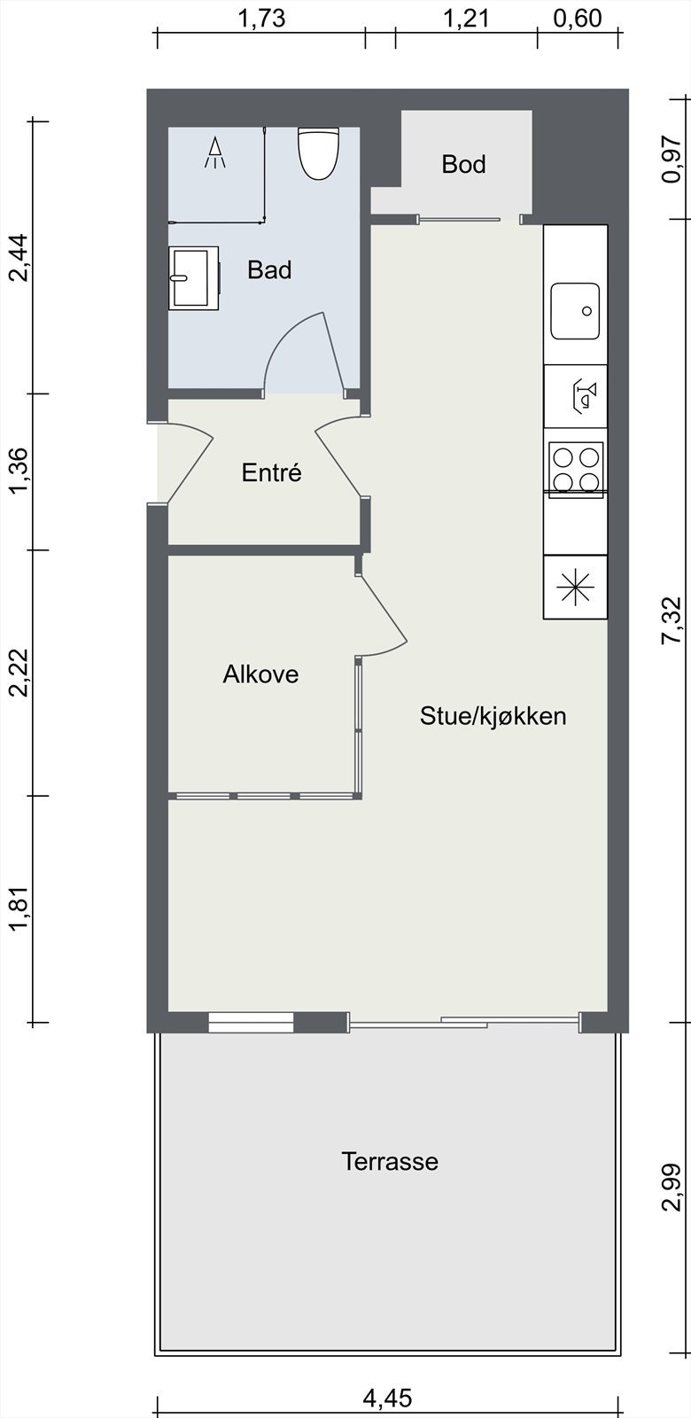Plantegning. Galleribilde