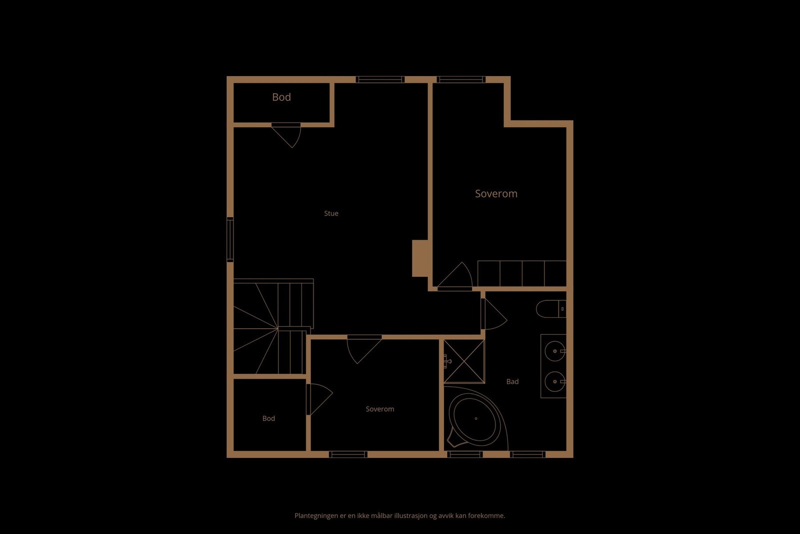 Plantegning av 3. etg. Galleribilde